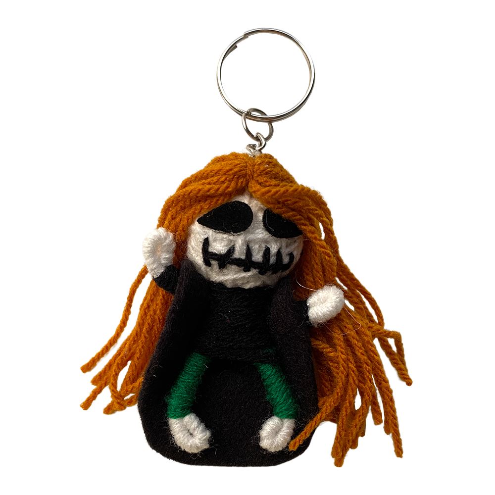 Voodoo String Doll Keychain, 7cm