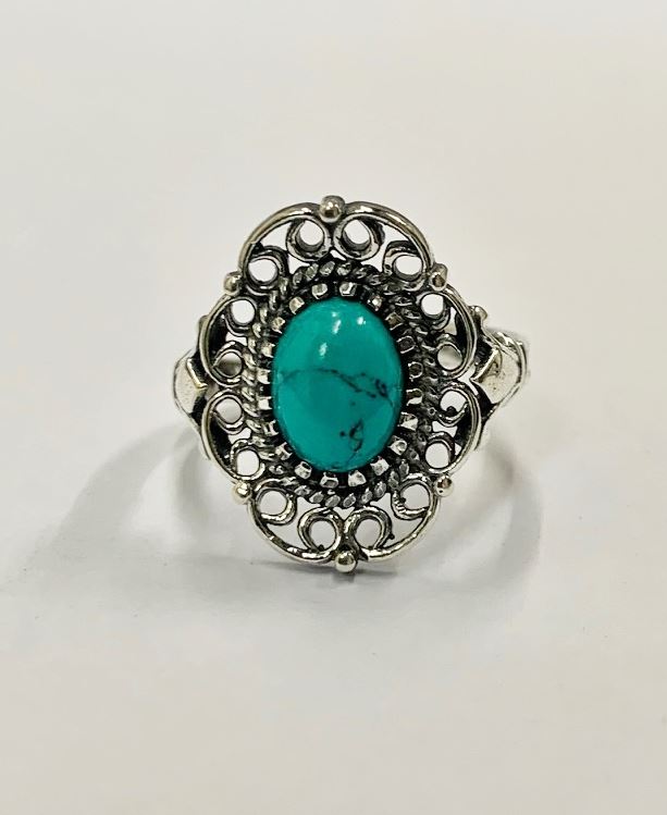 Royal Oval Crystal Ring 16