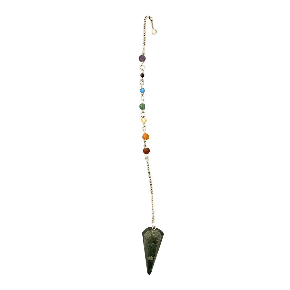 Pendulum with 7 Chakra Beaded Chain