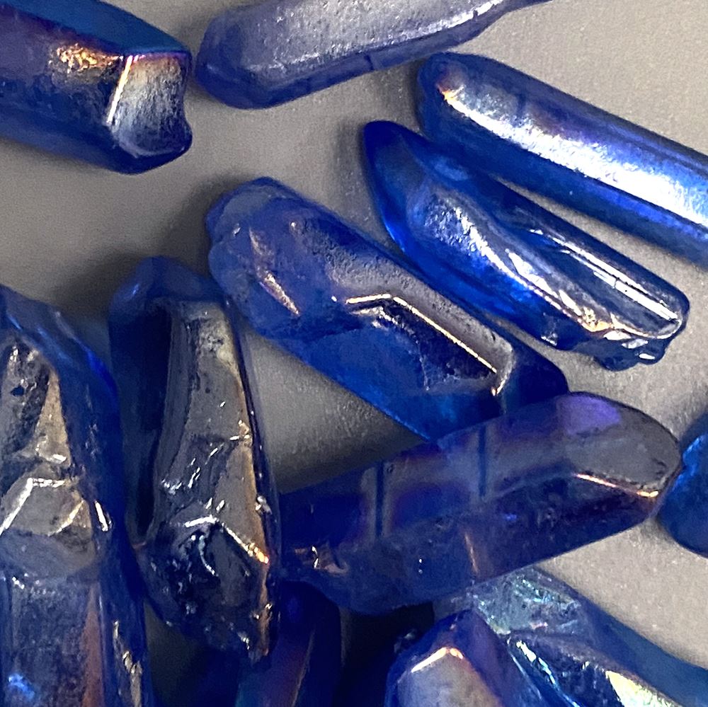 Electroplated Quartz Points, 2-3cm, Single