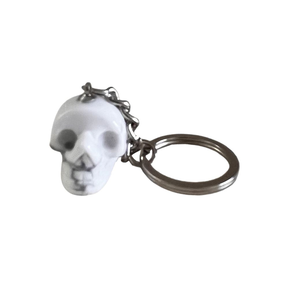 Crystal Skull Head Keychain, 2cm
