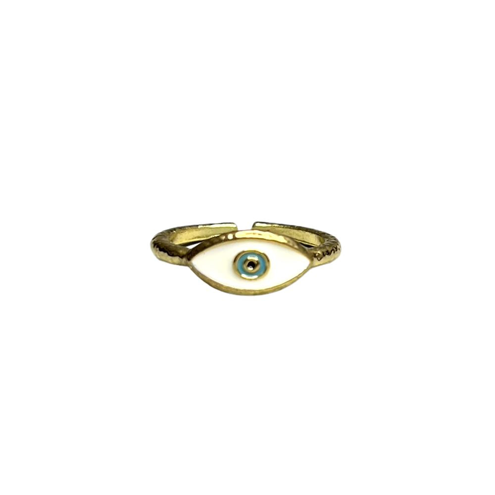 Evil Eye Ring, Gold, Eye of Elegance (#1)
