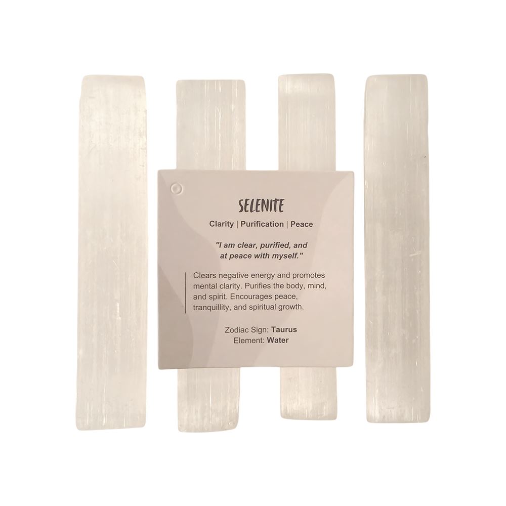 Selenite Wand, Stick, 10cm