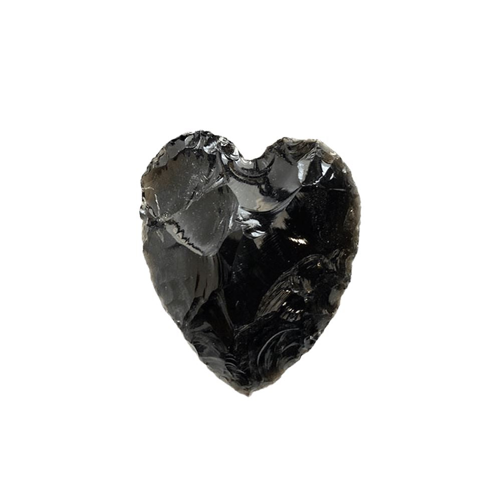 Faceted Small Crystal Heart, 2-3cm