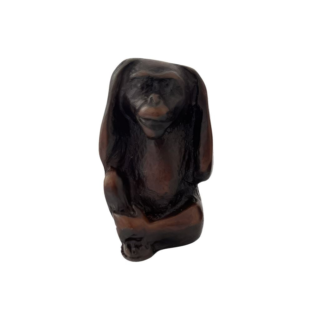 Hear No Evil Monkey Figurine, 4cm