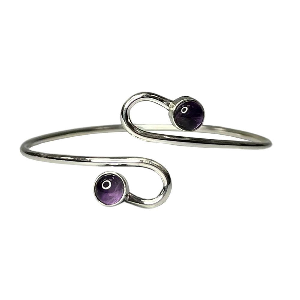 Silver Plated Adjustable Serpentine Cuff Bangle