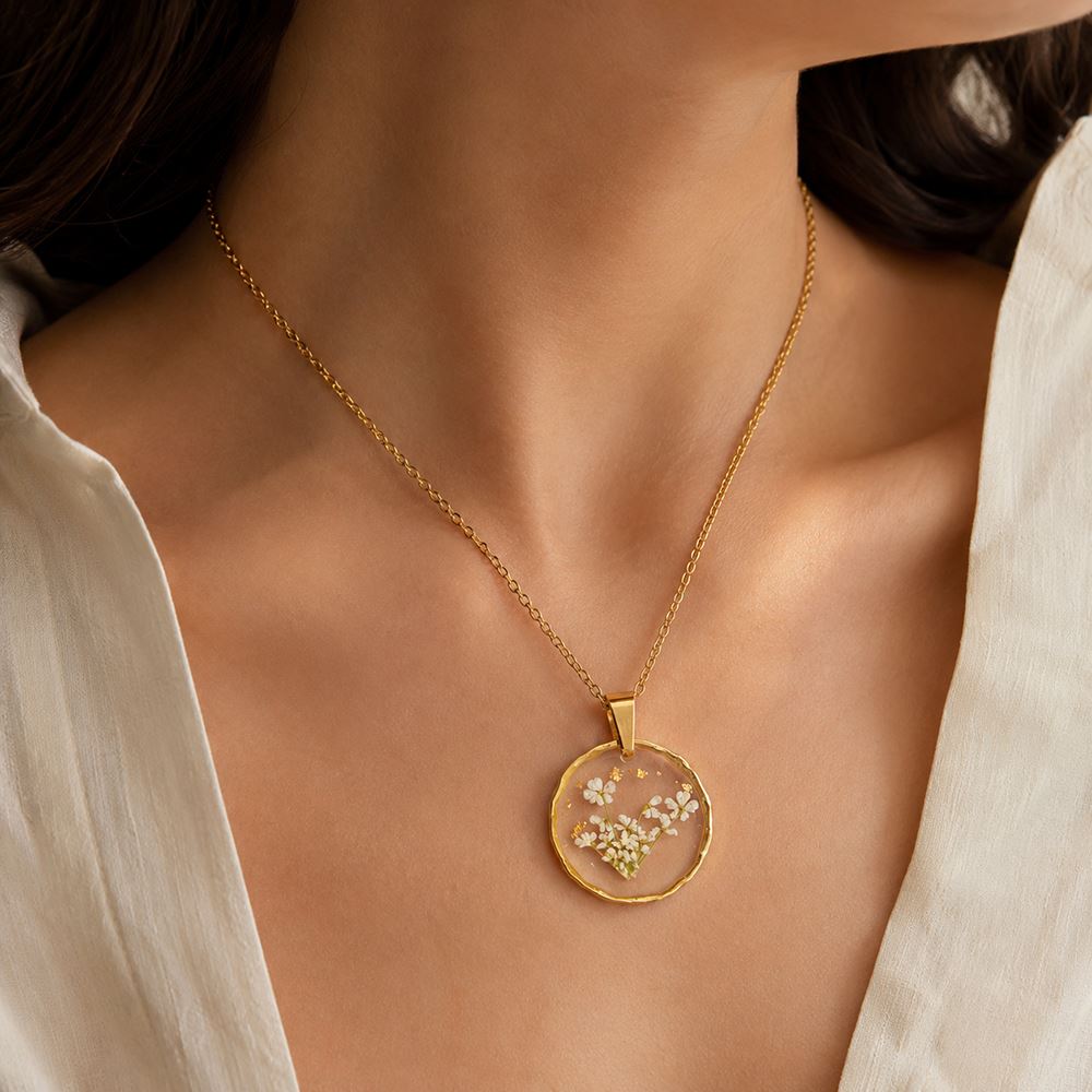 Pressed Flower Pendant