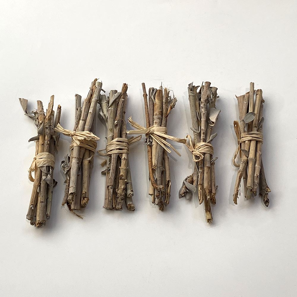Mini Smudge Cluster, White Sage Stems 4"