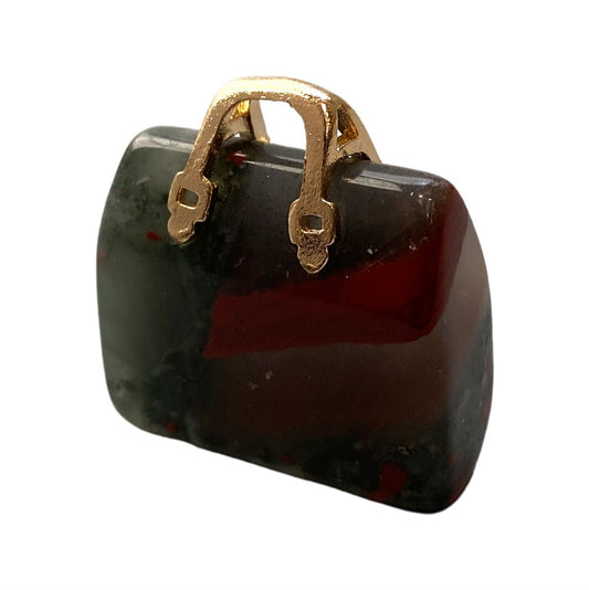 Mini Crystal Handbags, 2-2.5cm, Bloodstone