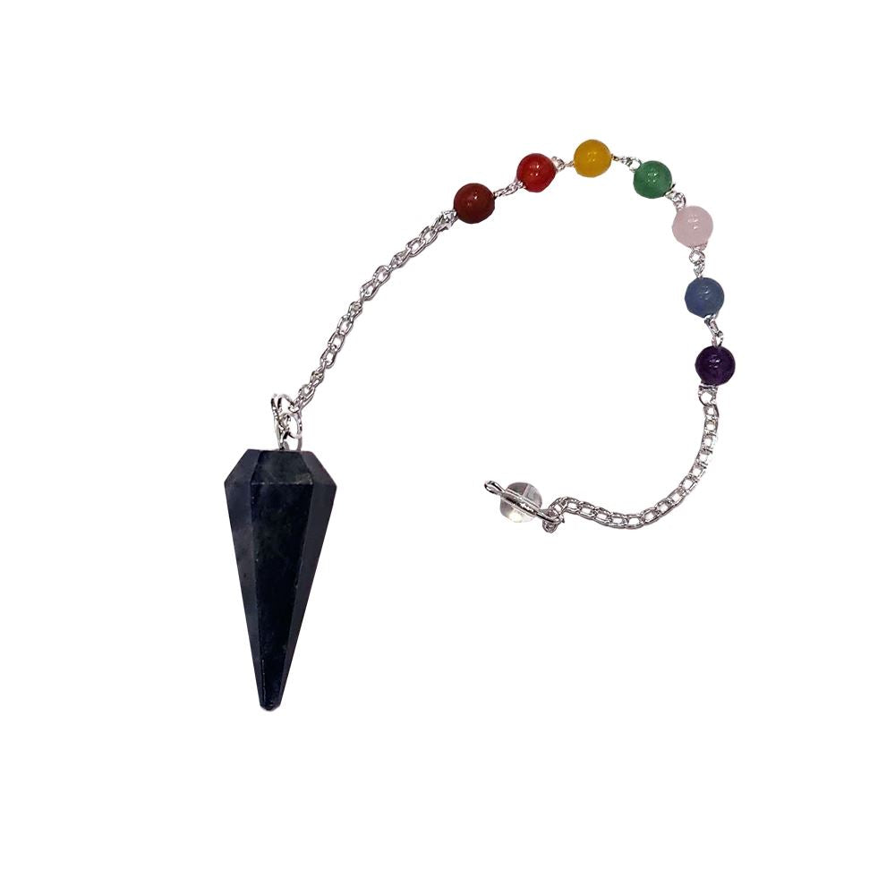 Pendulum with 7 Chakra Beaded Chain