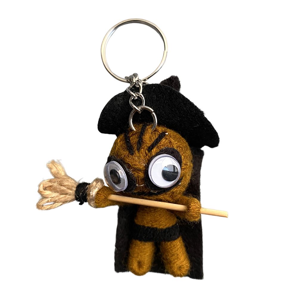 Voodoo String Doll Keychain, 7cm