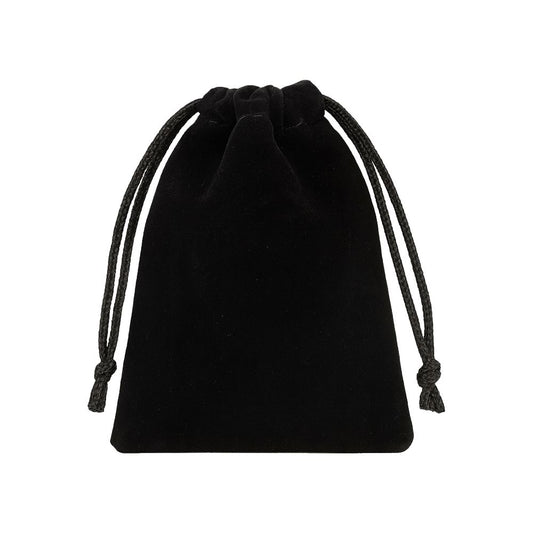 Velvet Pouches, Black, 15x10cm, Pack of 50