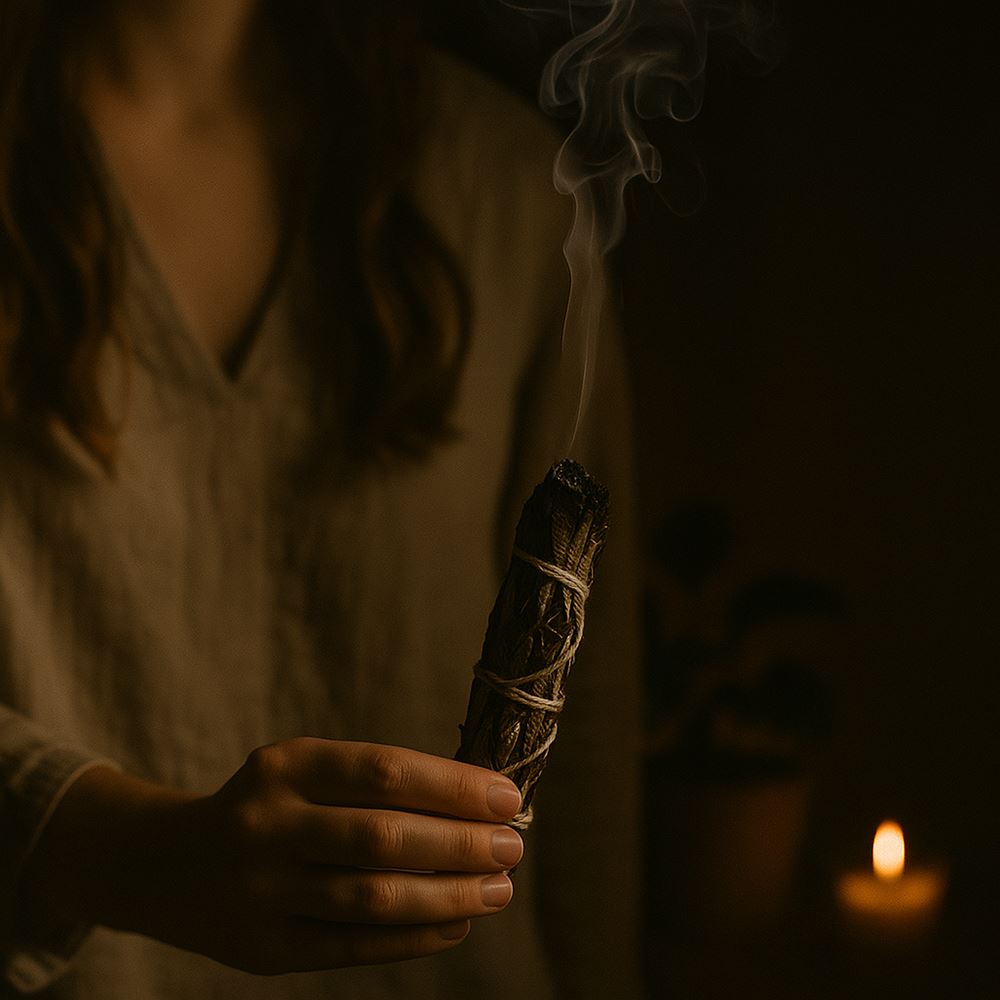 Slimline Smudge Stick, Blue Sage 4"