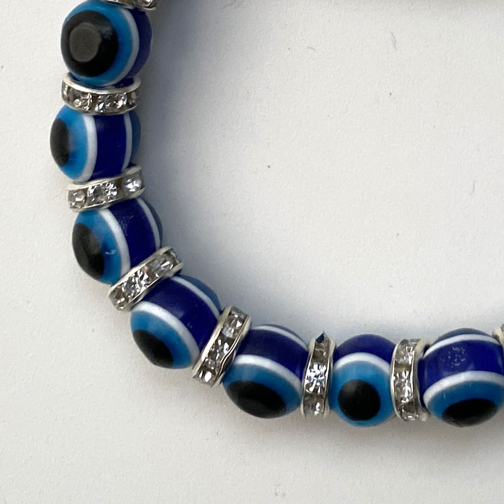 Evil Eye Bracelet, Resin, Blue