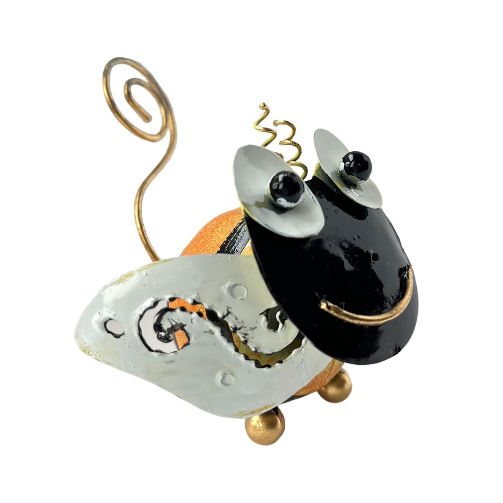 Whimsical Metal Curly Tailed Animal