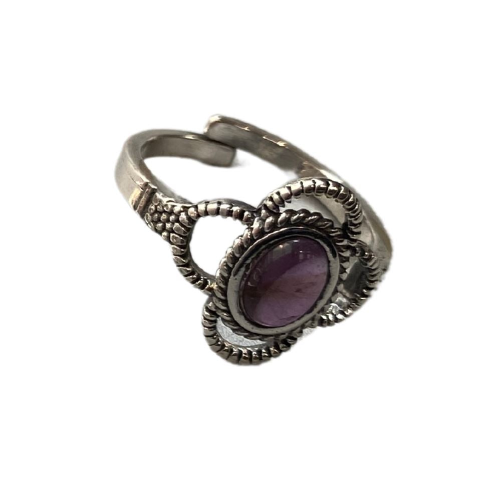Boho Blossom Crystal Ring 15
