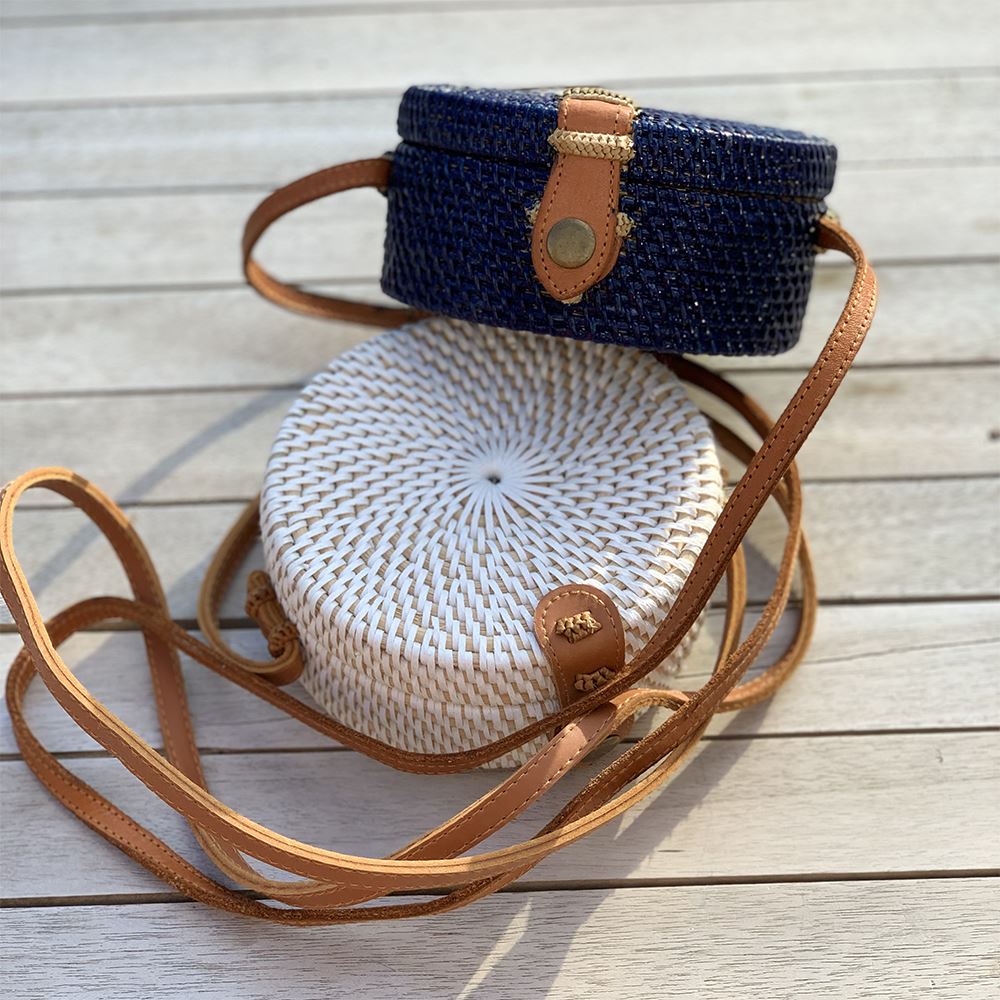 Rattan Roundy Bag