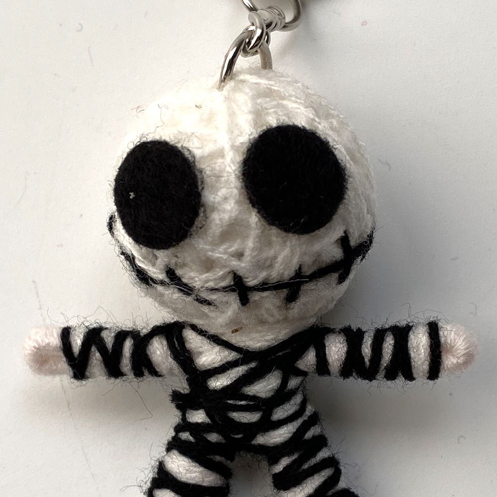 Voodoo String Doll Keychain, 7cm