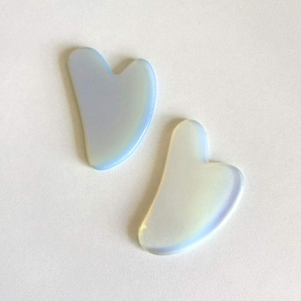 Gua Sha Facial Massage Tool, 8x5cm, Opalite
