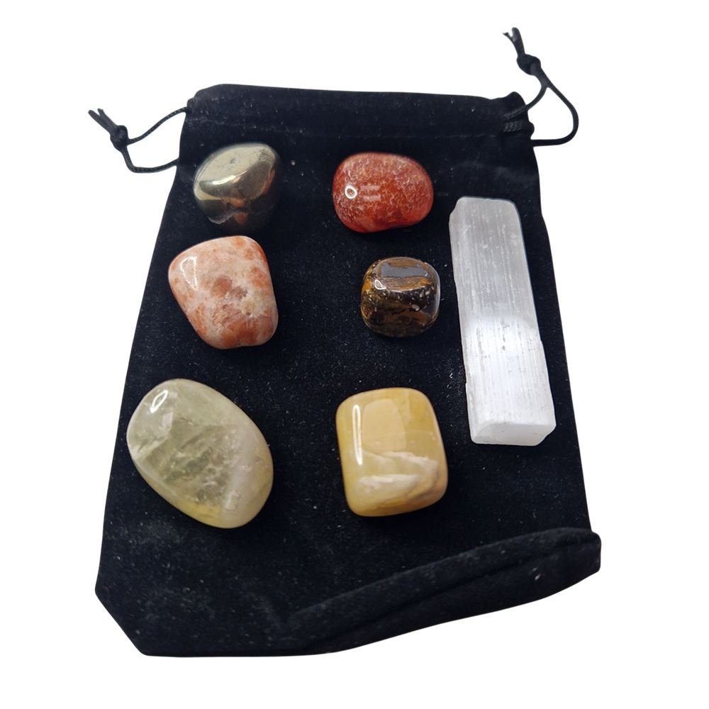 Tumbled Crystals & Selenite Set