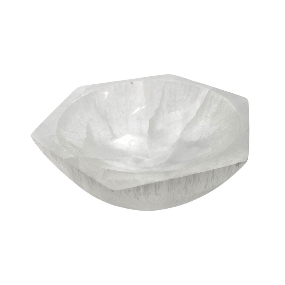 Selenite Bowl, Hexagonal, 10cm