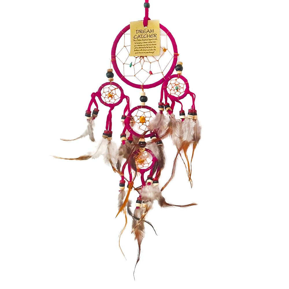 Dream Catcher, 9cm Ring with 4 Smaller Rings