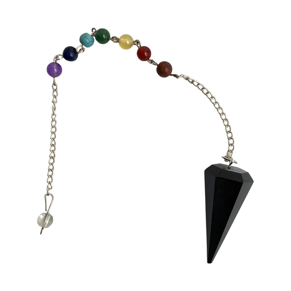 Pendulum with 7 Chakra Beaded Chain