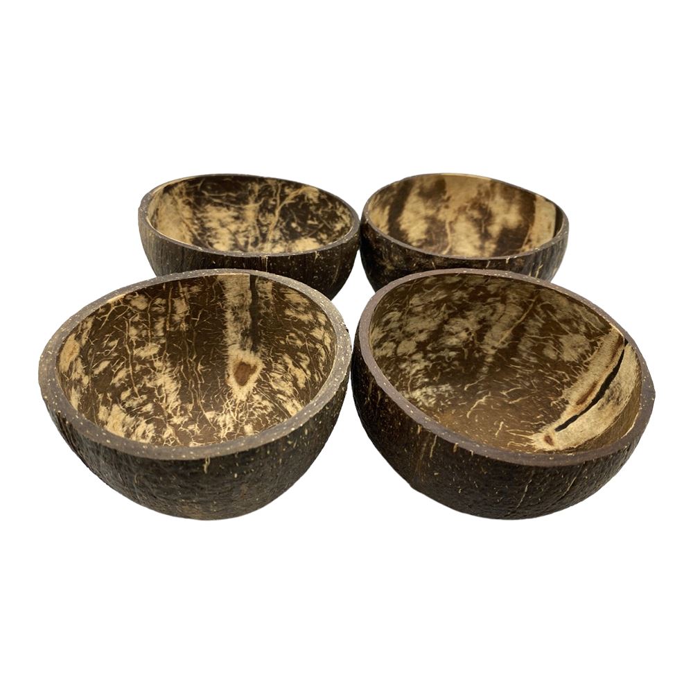 Coconut Bowl, Natural Textured Finish, Small, 8-10cm Diameter
