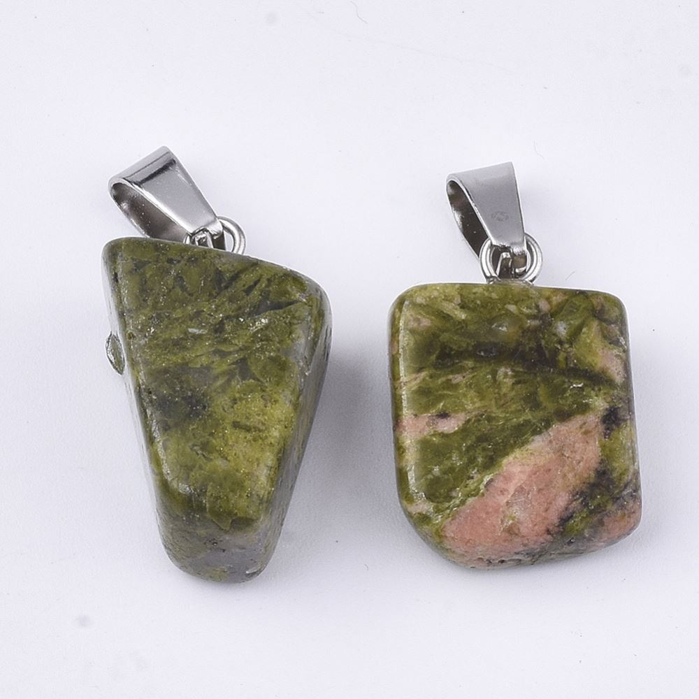 Tumbled Pendant, 3.5x2cm