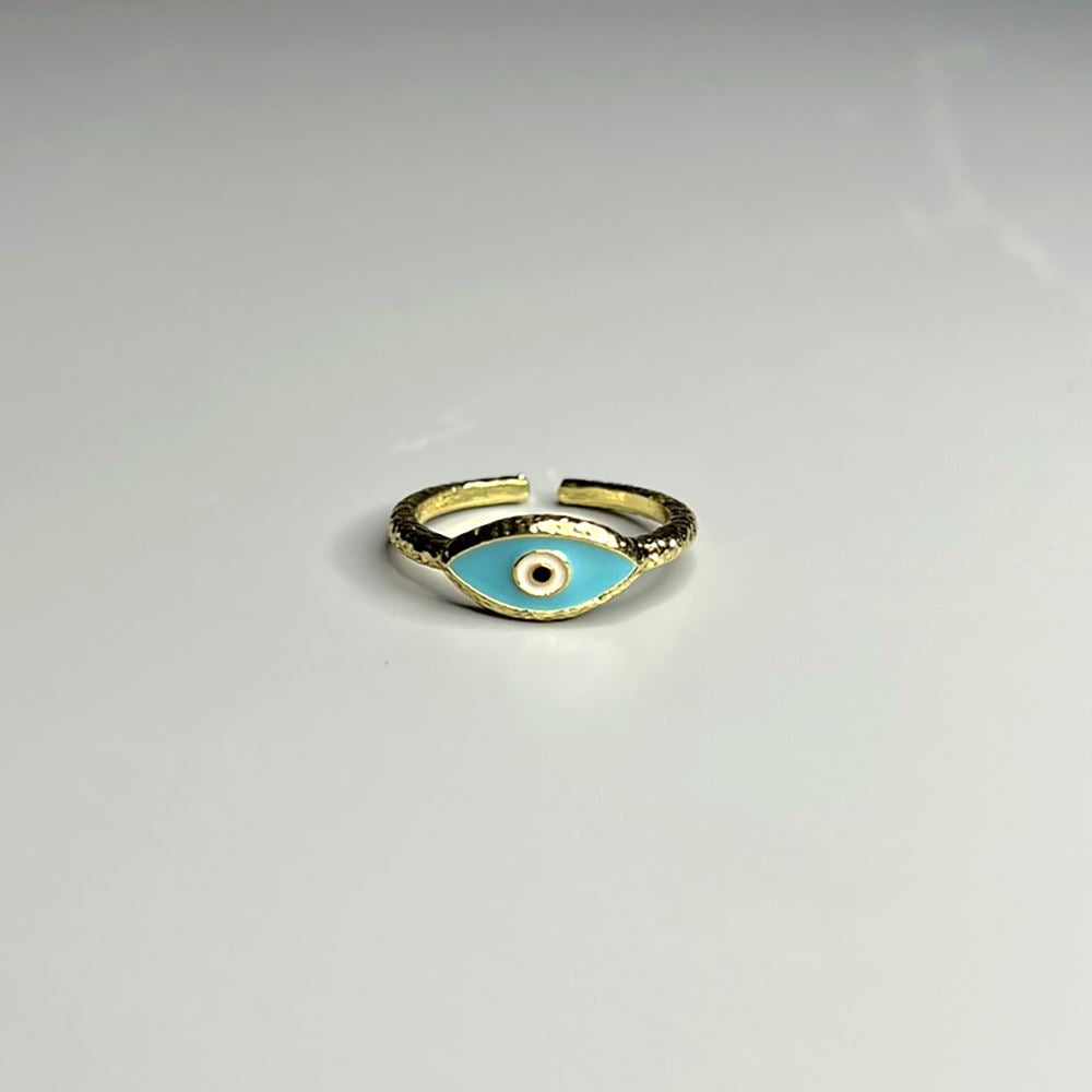 Evil Eye Ring, Gold, Eye of Elegance (#1)