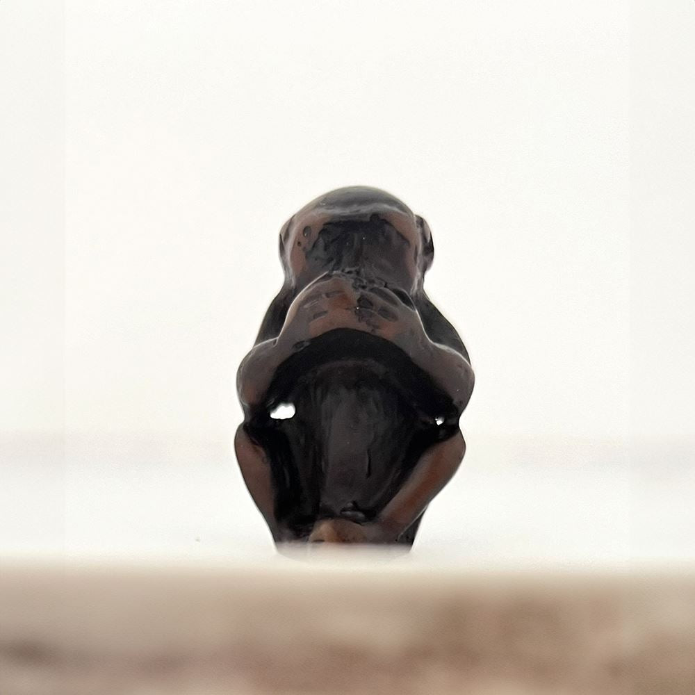 Speak No Evil Monkey Figurine, 4cm