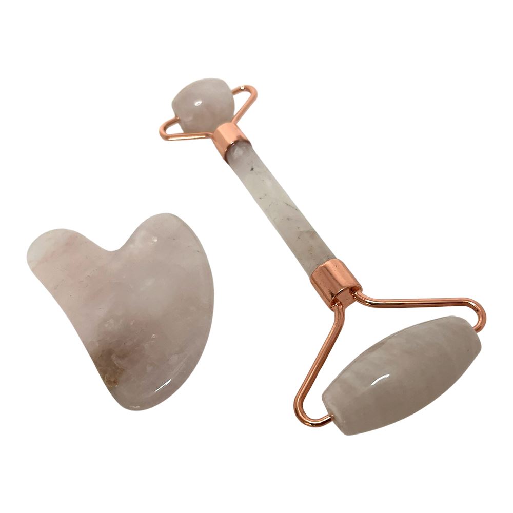 Gua Sha and Crystal Face Roller Gift Set