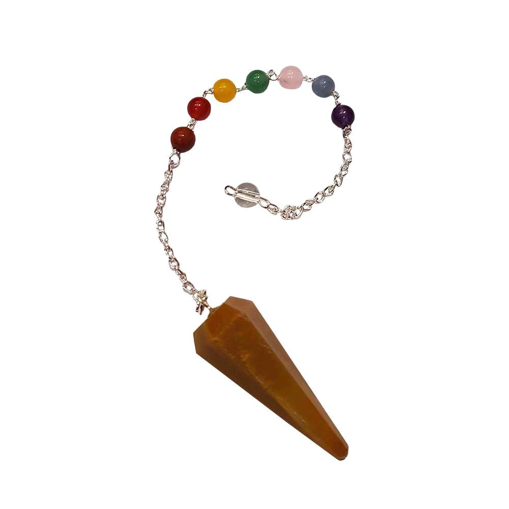Pendulum with 7 Chakra Beaded Chain