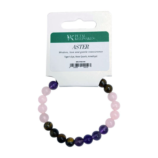 Petal Keepsakes Gemstone Bracelet, Aster