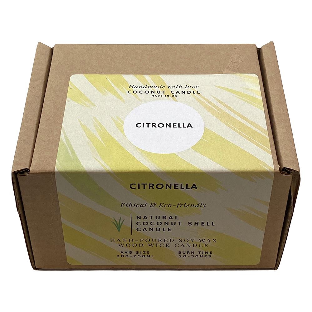 Coconut Shell Candle, Citronella
