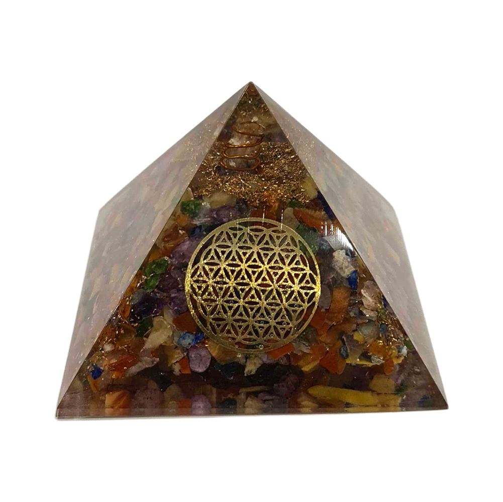 Orgone Reiki Healing Pyramid, 7.5cm