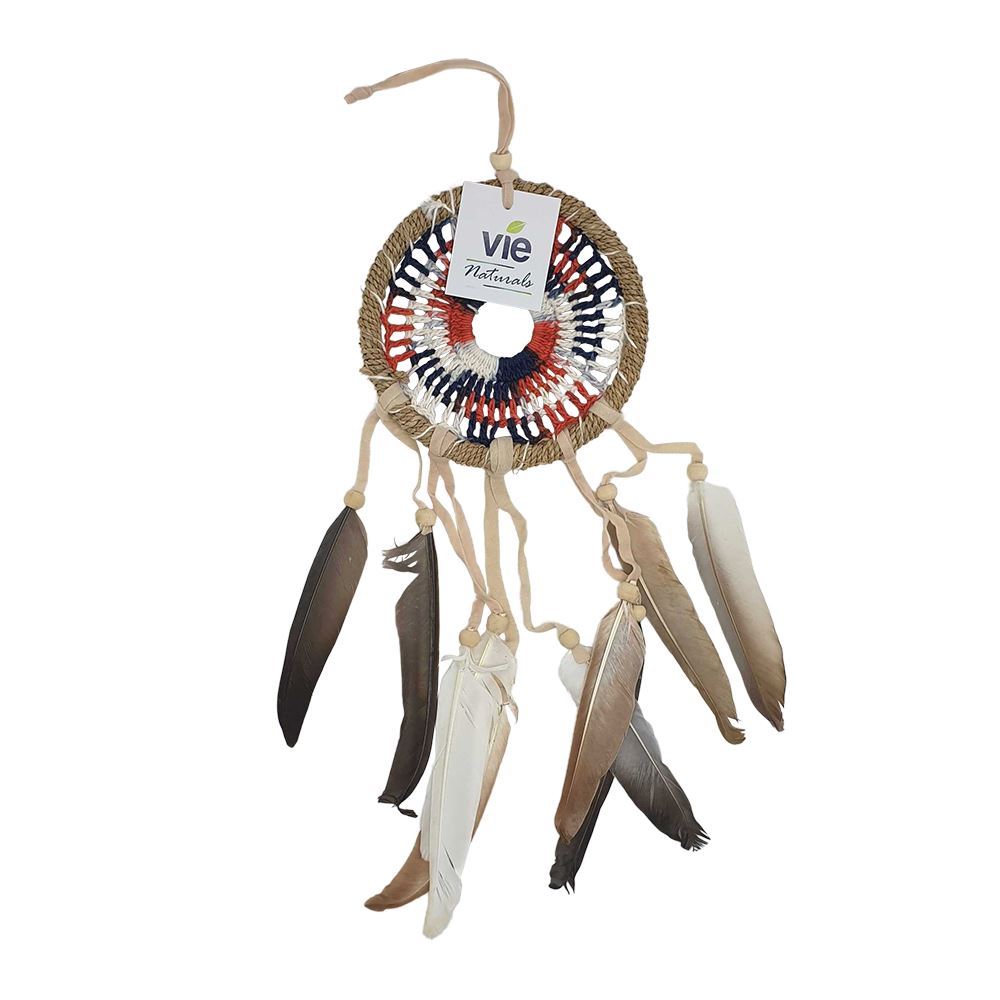 Crochet Dream Catcher, 12cm, Black & Red
