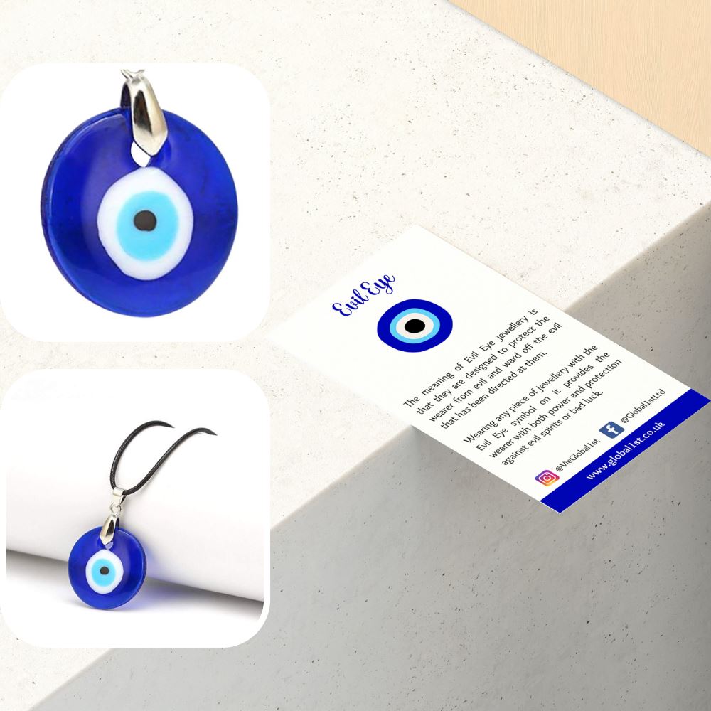 Evil Eye Pendant, Round
