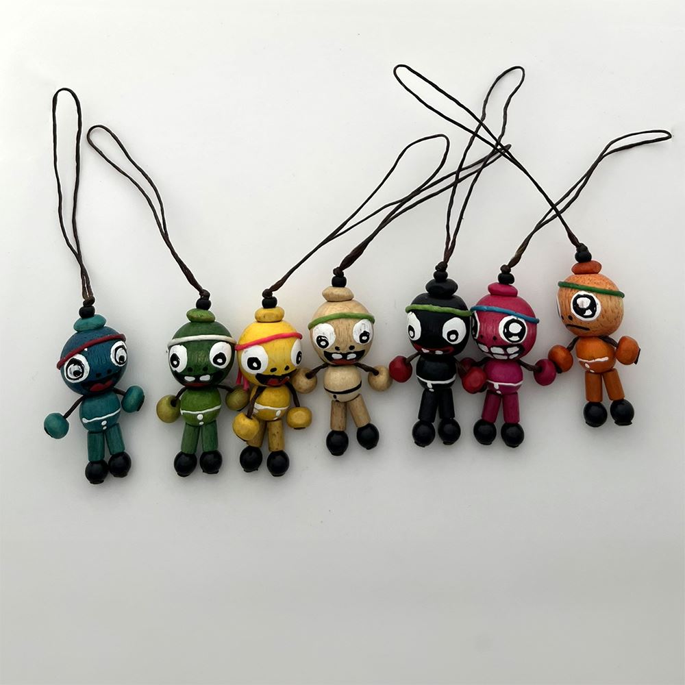 Hanging Poppet, Assorted Colour, Approx. 4-8cm